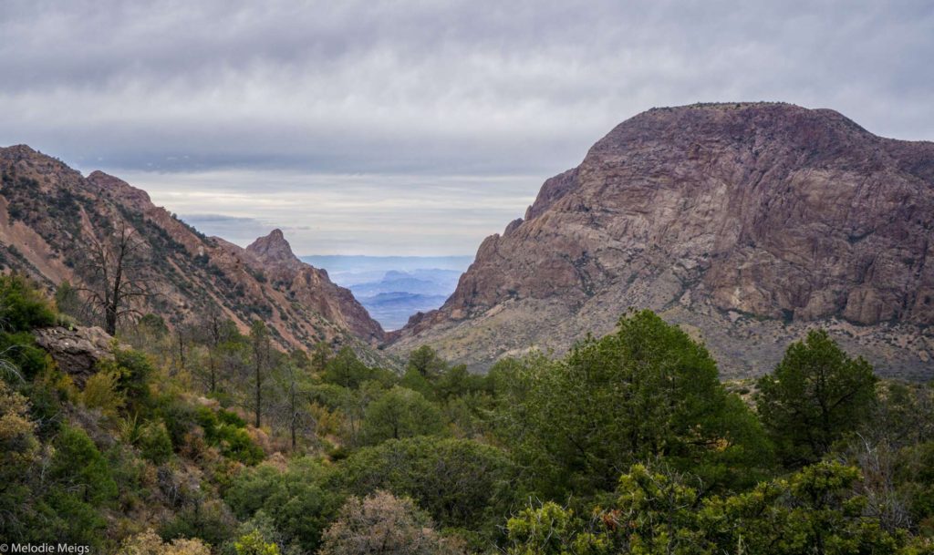 big bend national park view from chisos mountains