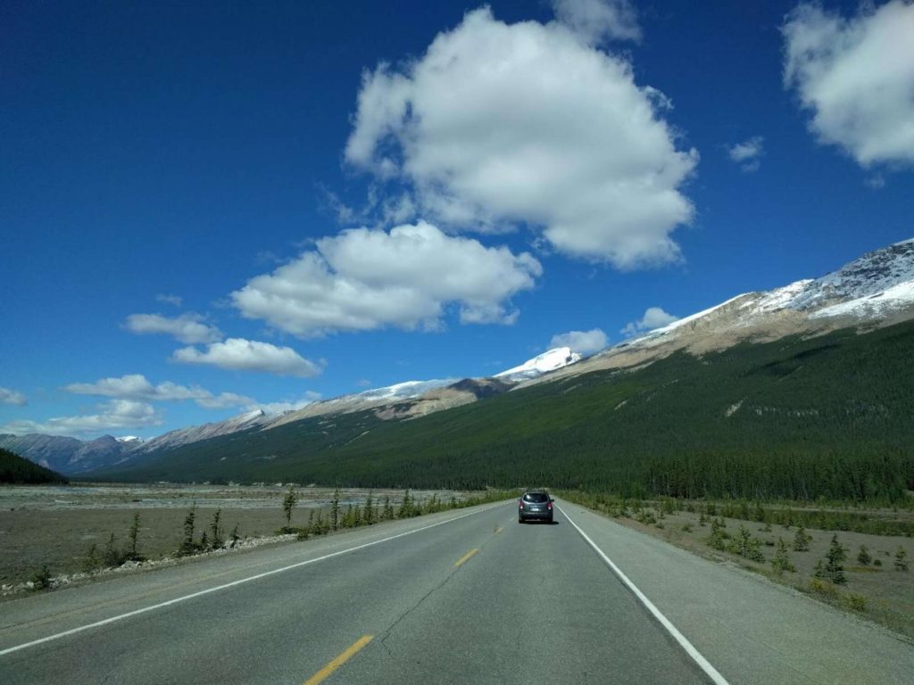 icefields parkway granite slabs