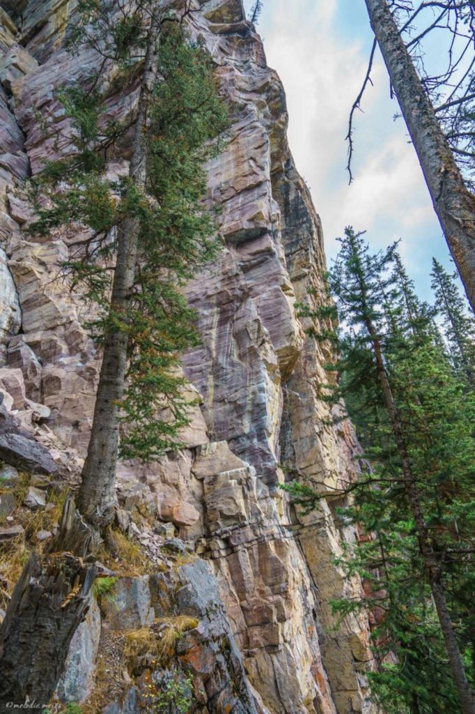 Lake Louise climbing wall aretes