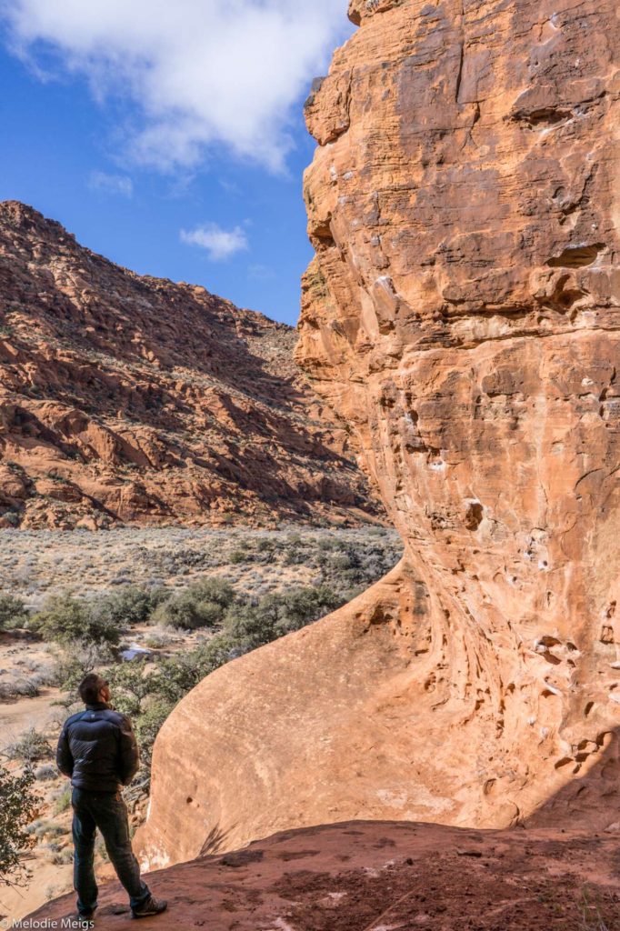 rock climbing in snow canyon state park, UT